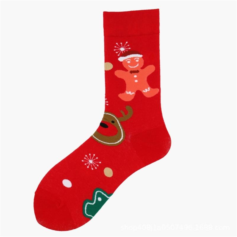 Christmas Crew Socks Funny Novelty Ankle Socks Cartoon Christmas Socks Casual Booties Socks Calf Socks for Women Men