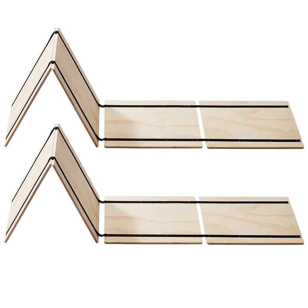 Tablero Bunkie Tamaño Individual, Listones Plegables para Cama de 10 mm con Conexión, Soporte de Madera para Colchón para Cama Tamaño Individual, Soporte Debajo de los Tableros del Colchón,
