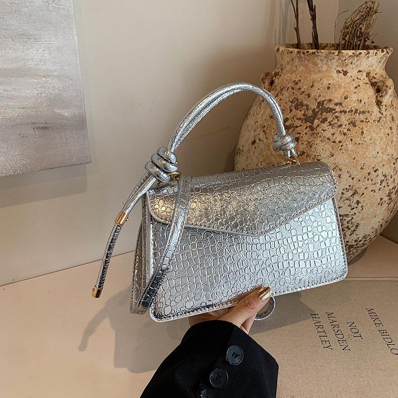 Casual Simple Small Square Bag for Women's Summer Handbag Retro Crossbody Bag New Style Fashionable Solid Color Shoulder Bag