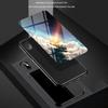 For Samsung Galaxy A05s 4G Case Starry Sky Pattern Tempered Glass+PC+TPU Anti-drop Phone Cover