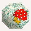 1pc Mushroom Hat Automatic Open/close Folding Umbrella, Compact Portable Travel Umbrella, Perfect Birthday/Christmas, Cute Umbrella, Durable