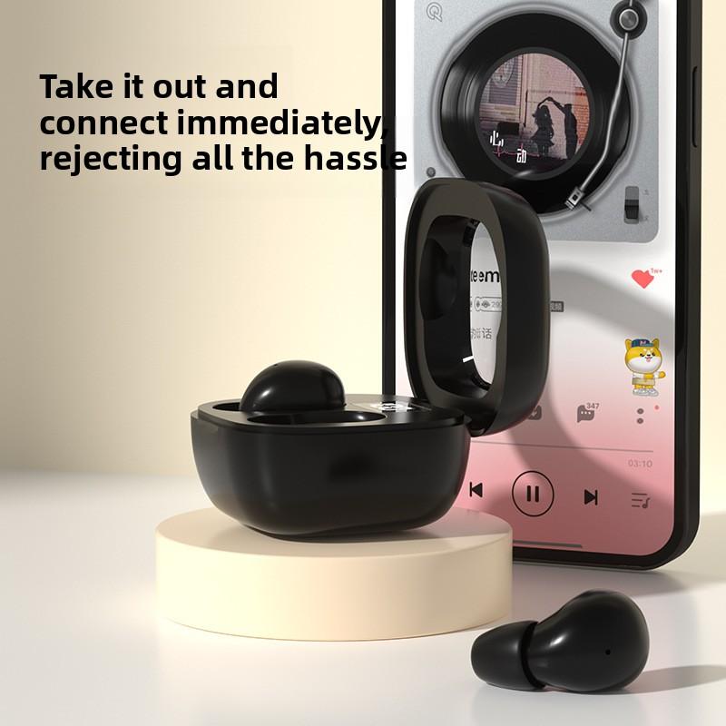 QUEED Private Model Mini Wireless in-ear Bluetooth Headphones, Dual-ear Ultra-long Battery Life, Noise-cancelling Sleep