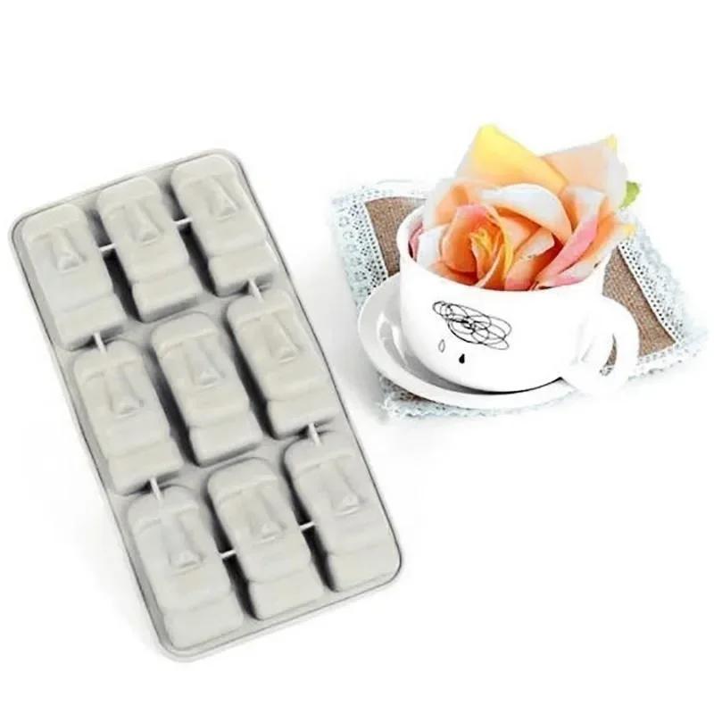 

Moai Stone Carving Frozen Mini Silicone Ice Plate Ice Cube DIY Mold Summer Mini Silicone Cake Mold one size разноцветный