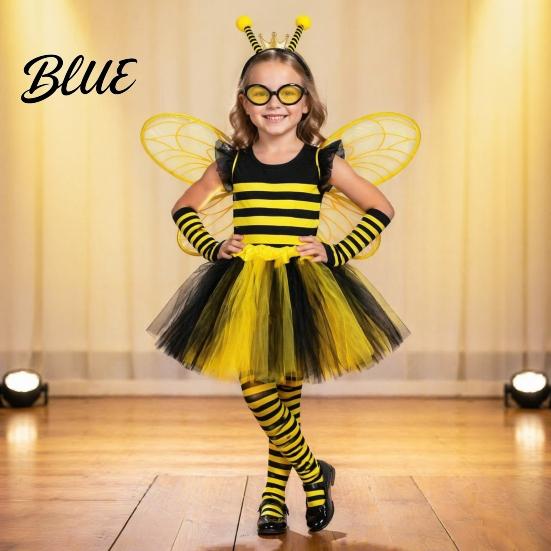 Comfortable Dress Up Honey Festival Kids Bee Cute Accessories for Wing Kids Costume Princess Girls Sparkly Fairy Wings Parties