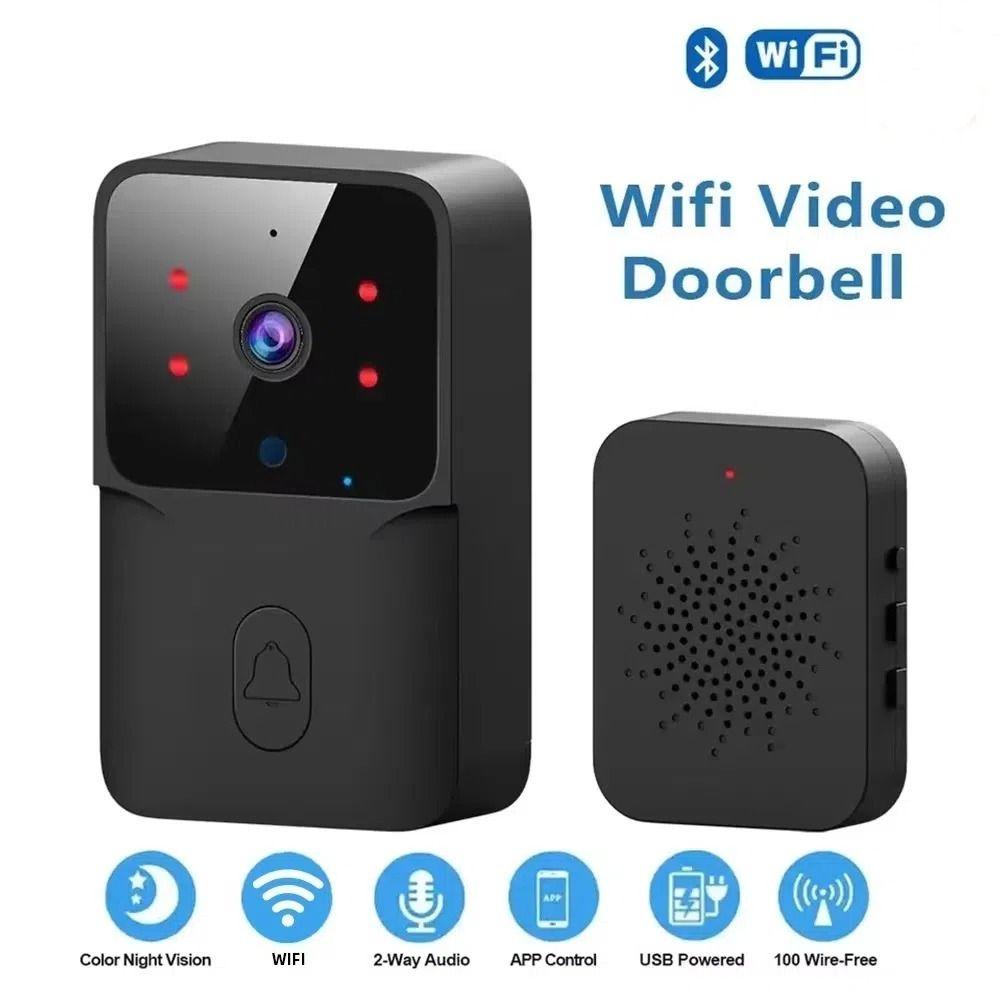 Remote Access Smart Video Doorbell HD Wifi Video Door Bell Fashion Wireless Doorbell