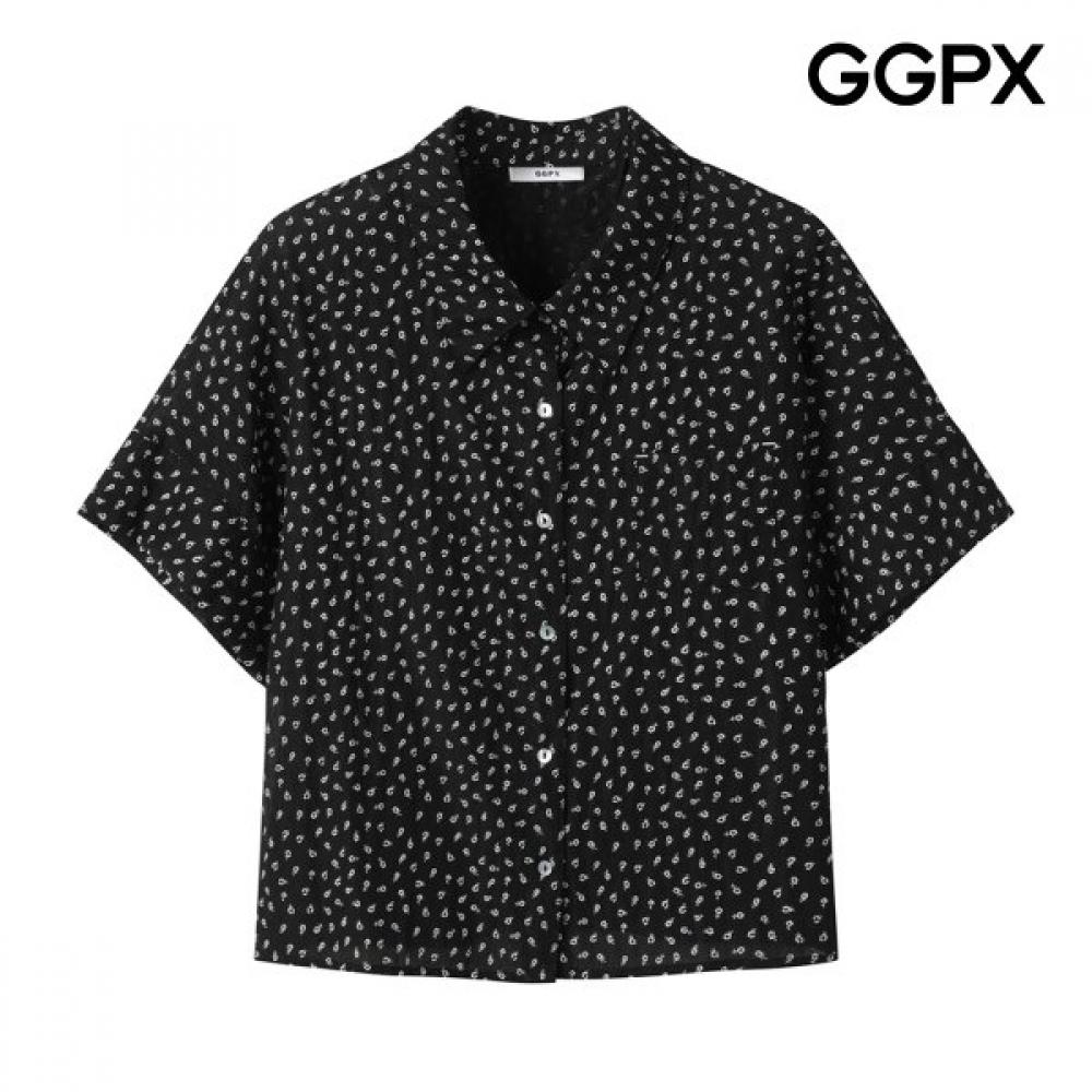 Ggpx New York Mini Flower Button Up Shirt Gq6sh009f blacks/F