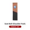 LEG1 Car Seat Belt Cover Safety Belt Two-colour Splicing Shoulder Protection Pads For VW Tiguan CC Jetta Polo Passat T-ROC Touareg