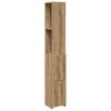 Bathroom Cabinet Artisan Oak 25 x 25 x 170 cm Engineered Wood