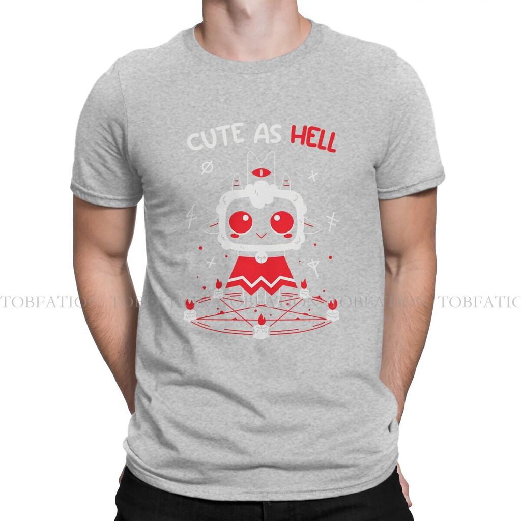 Cute As Hell Cult Of The Lamb Goat Game Unisex T Shirt Cotton Punk Crewneck Tee Shirt Harajuku Short Sleeve