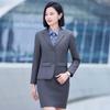 Troman Women's Long Sleeve Business Suit Set