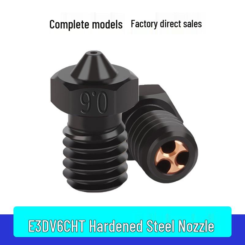 E3D V6 Hardened Steel CHT Nozzle: High-Flow, High-Temp, Wear-Resistant 3D Printer Part 0.8mm Hardened Steel CHT Nozzle