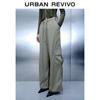 Women's Casual Workwear Tie-Detail Wide-Leg Pants