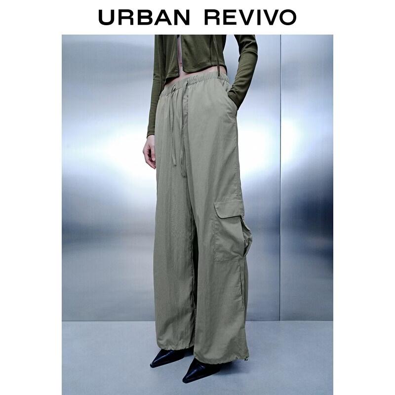Women's Casual Workwear Tie-Detail Wide-Leg Pants