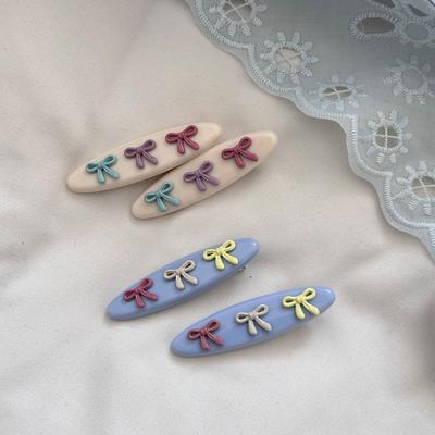 Mini Hair Bows Pin Accessoires Clip for Women Girl Korean Barrette Popular Trendy Leading Fashion Cute Kawaii Sweets Kpop New In