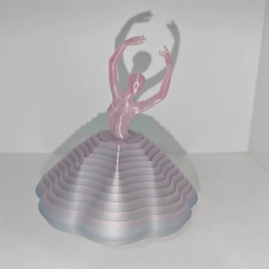 3D Printed Spinning Ballerina Fidget Toy Ballet Dancer Spinner Kinetic Desk Toy Expanded Sensory Stress Relief Toy for Home Office