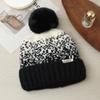 Korean Version of Autumn and Winter Hat for Women with Velvet Rabbit Wool Knitted Hat Wool Ball Cute Wool Hat Ear Protection Warm Pullover Hat