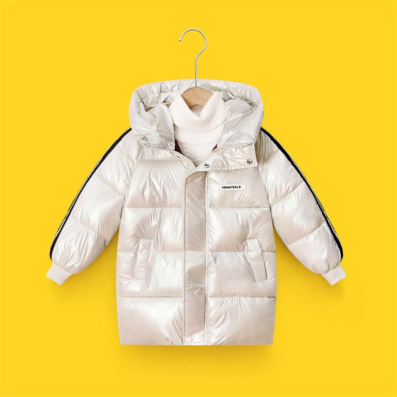 4-12Y Children Hooded Down Coats Boys Girls Autumn Winter Warm Jackets Kids Casual Fashion Outerwear Teen Thicken Clothing
