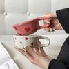 1Pc Love Ceramic Pair Cup, Creative Hand-Painted Ceramic Love Mug, Suitable for Home Decoration, Home Drinking Water