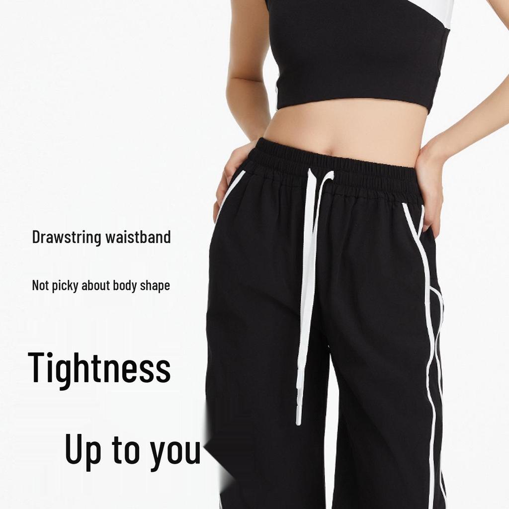 Women's Windproof Wide-Leg Pants for Summer Hiking & Yoga