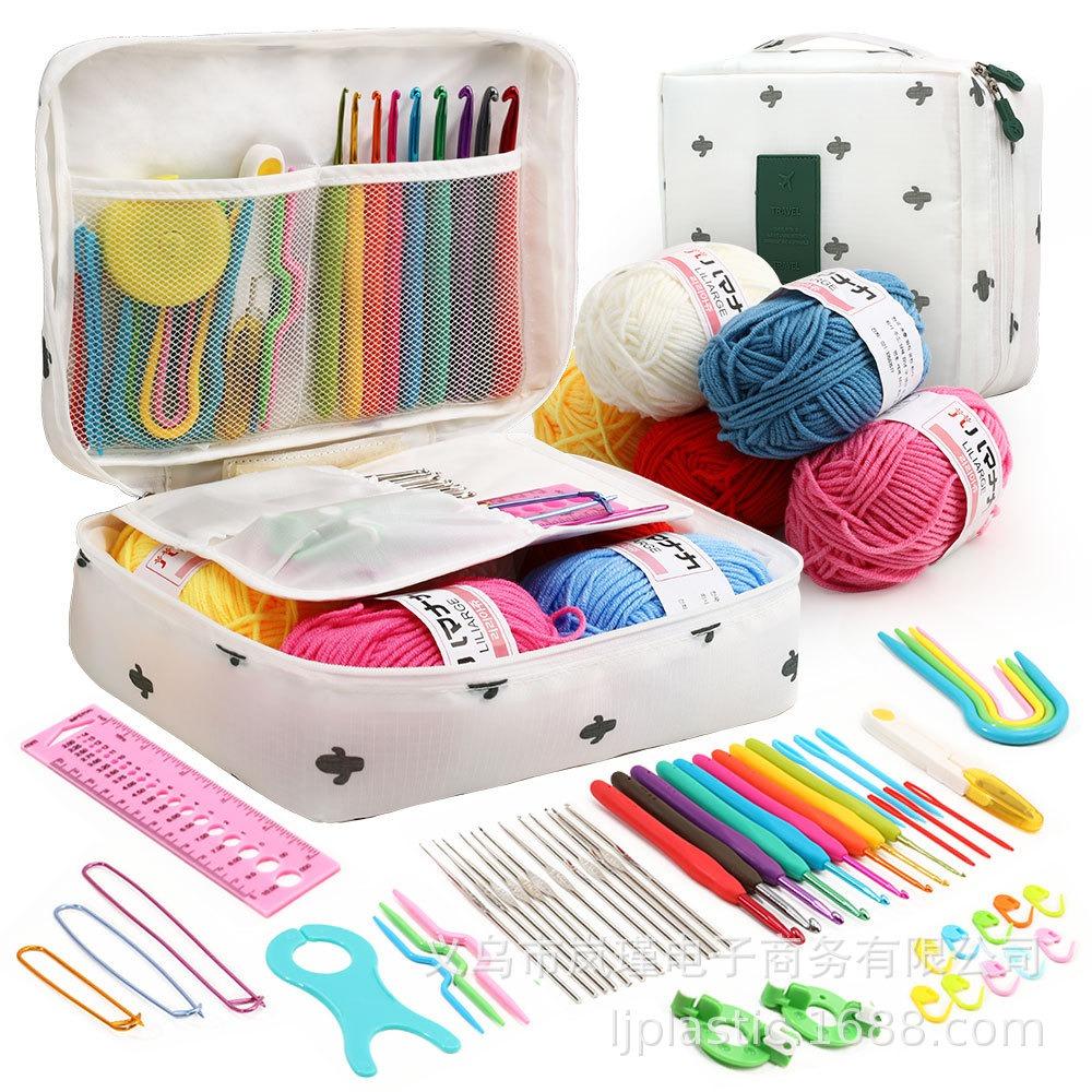 Crochet Full Set Beginner Knitting Tool Set DIY Yarn Crochet Material Pack