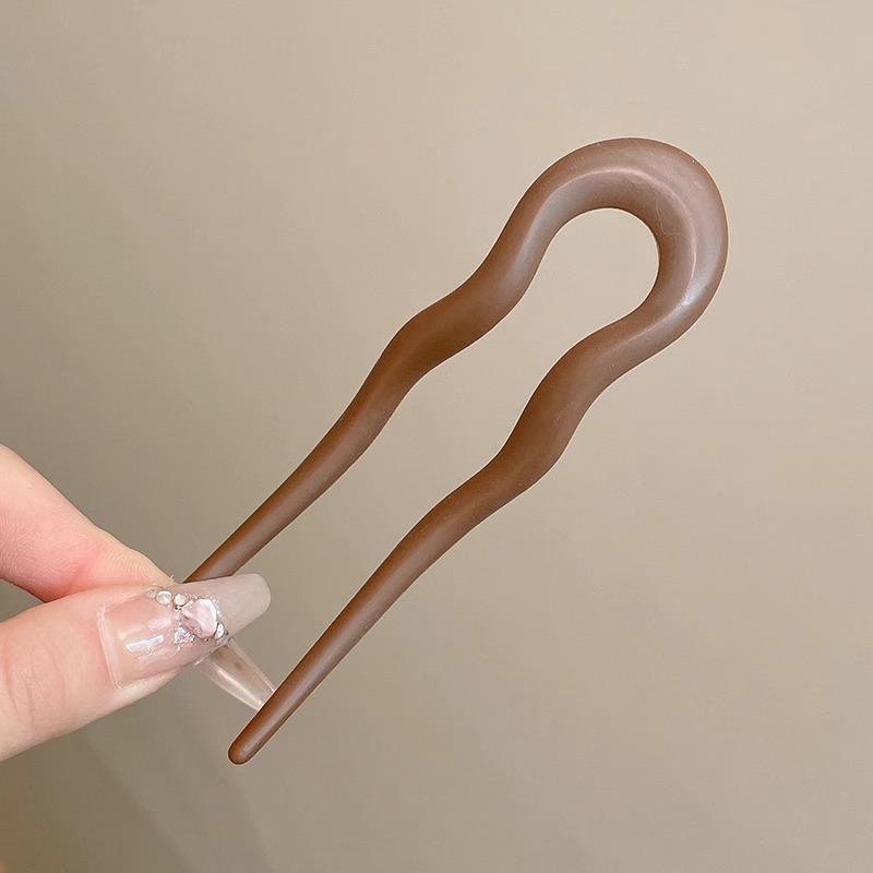 Elegant U-Shaped Chinese Hairpin: Women's Bun Tool, Decorative Insert Comb, Premium Hair Accessory