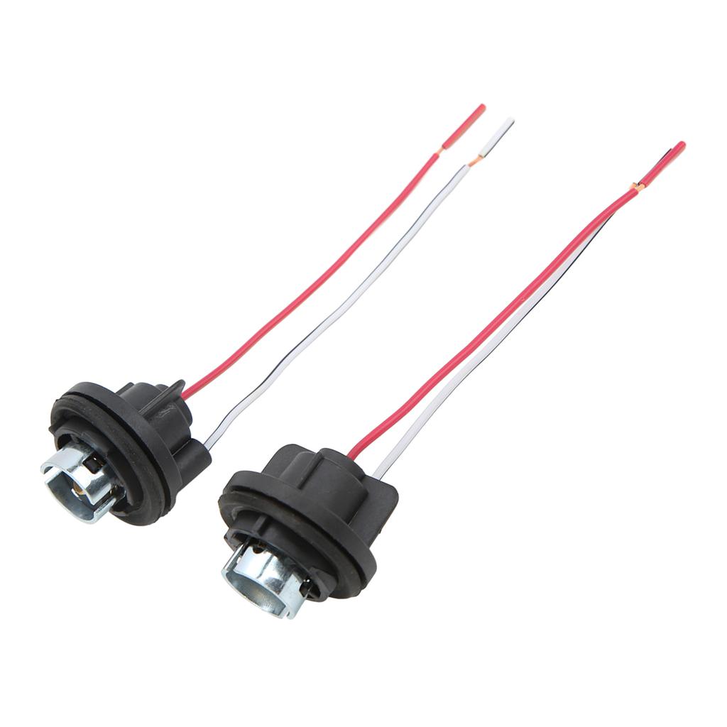 2pcs Brake Light Socket Reliable Stable Durable Compact Lightweight Easy Replaceable Headlight