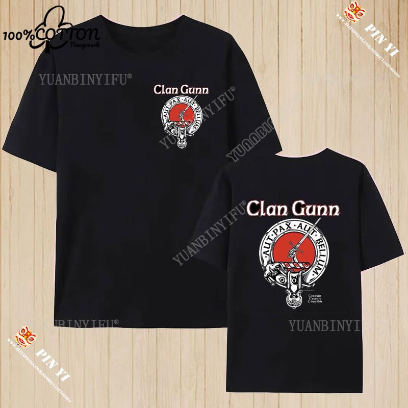 Harajuku Clan Fraser of Lovat Clansman’s Crest Badge Print Summer Trending Unisex T Shirt 100% Cotton O-neck Short-sleev