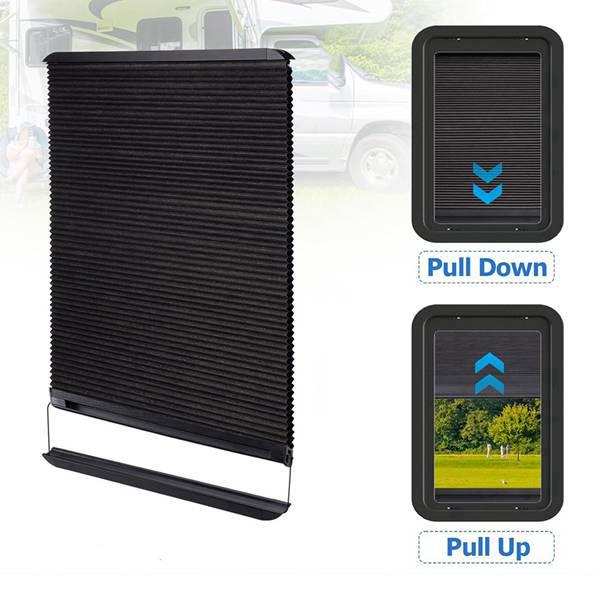 Black Metal RV Door/Window Curtain Replacement Part for Lippert