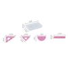 4Pcs/Set Dollhouse Simulation Learning Ruler Model Toy Mini Plastic Rulers Set Square Learning Props Children'S Learning Gifts