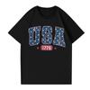Women's Round Neck Printed Short-sleeved T-shirt Top