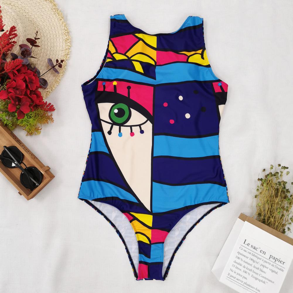 Chic New Women Ladies Patchwork Bikini Abstracted Printed Swimsuit Women Sleeveless Buy At A Low Prices On Joom E Commerce Platform