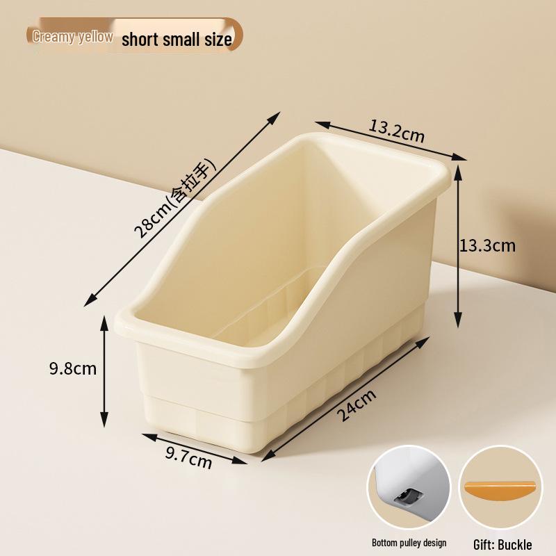 Wheeled Kitchen Cabinet Storage Box - Large Capacity Multifunction Organizer for Miscellaneous Household Items