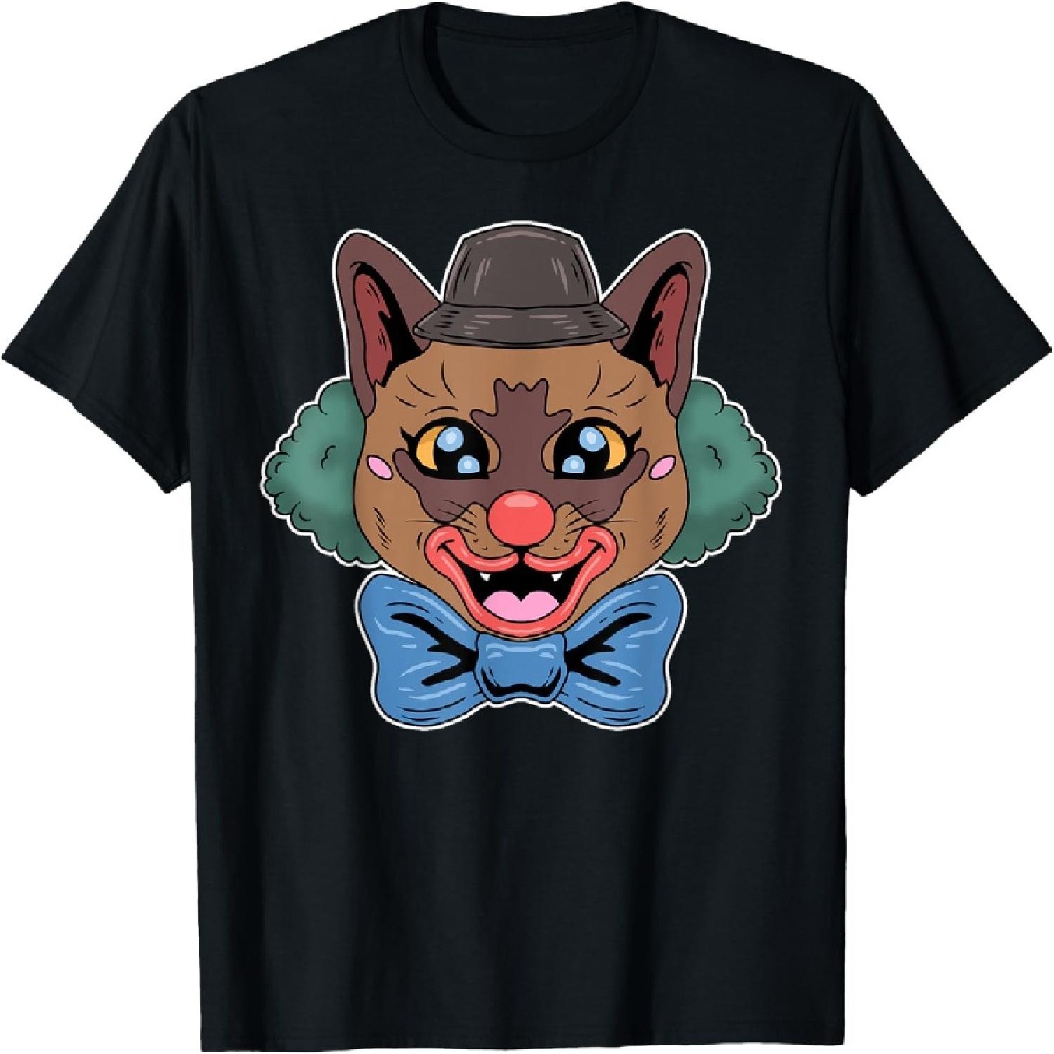 Burmese Cat Lover Funny Clown Circus Men Women Kids T-Shirt XXXXXL разноцветный