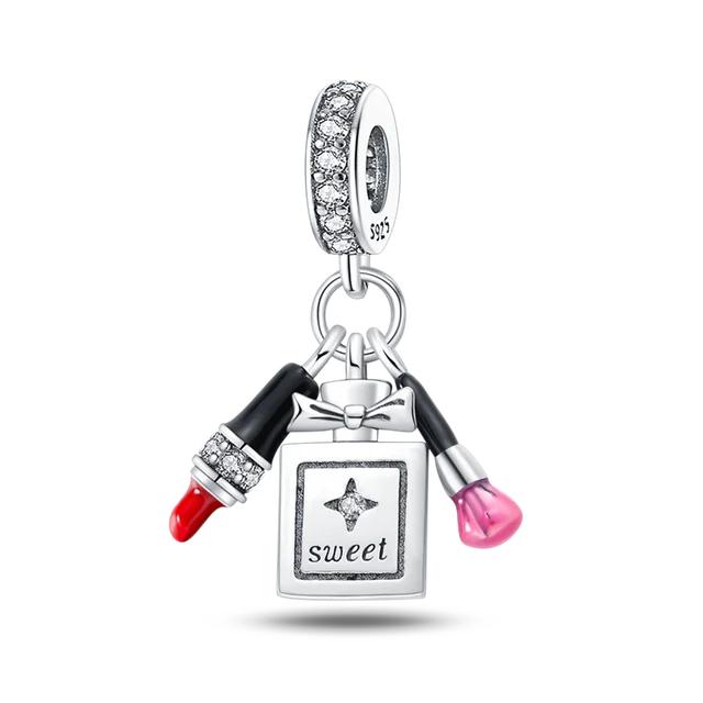 100% 925 Sterling Silver Various Perfume Charms Fit forNew Original Bracelet Diy Jewelry Making Best Gift For Women