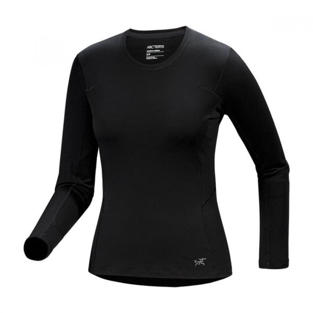 Arc Teryx Fw25 Merino Wool Crew Neck LS Women S Satoro Sl BLACK/XXS(85)