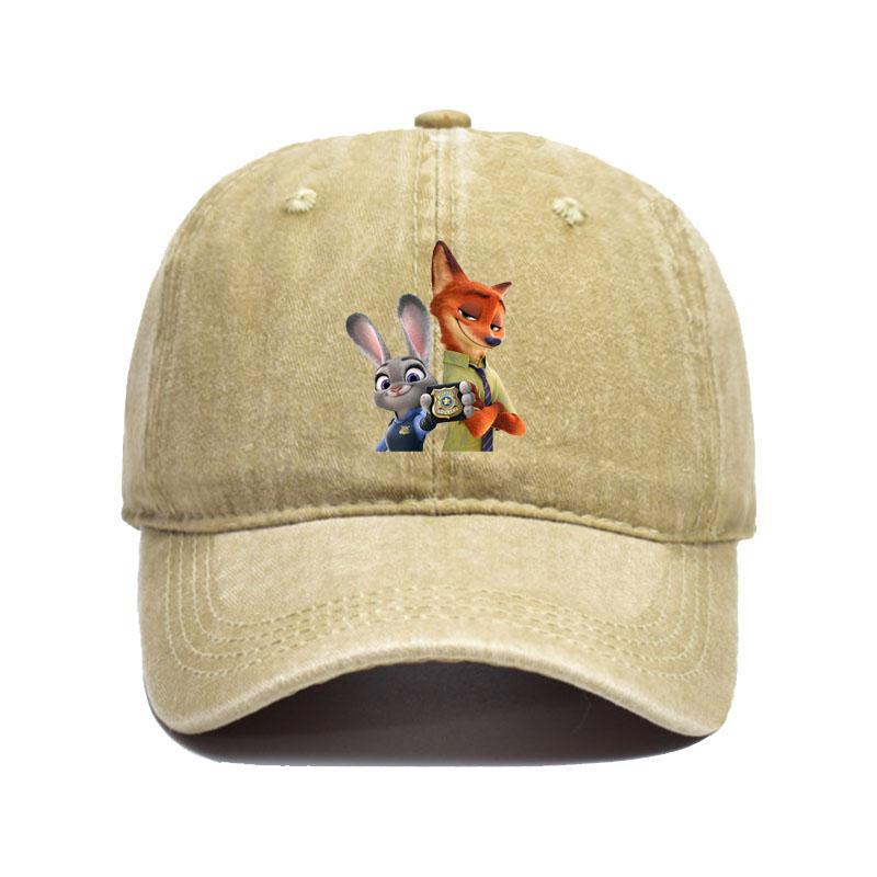 Cartoon Zootopia Three-toedSloth Baseball Cap Couple Women Print Trucker Hat Summer Casual Outdoor Dropshipping Baseball Caps