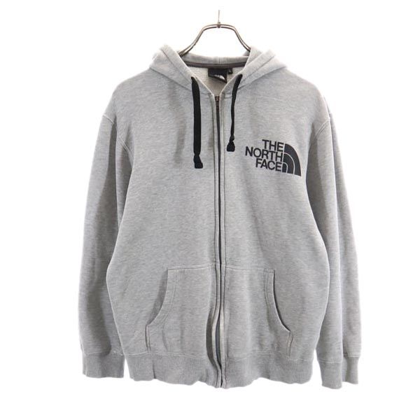 

THE NORTH FACE NT61501X Outdoor Long sleeve Zip hoodie L Gray logo Men s Used