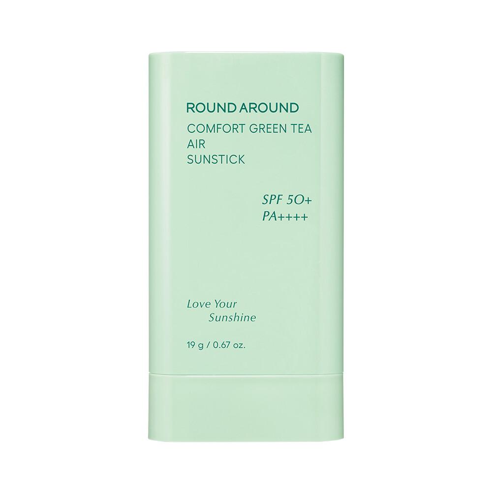 ROUND A'ROUND Coffret spécial Stick solaire Comfort Green Tea Air 19 g + Mousse nettoyante purifiante Comfort Green Tea 30 ml
