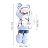 Wall Clock Modern Minimalist Cartoon Astronaut Quiet Wall Hanging Clock for Living Room Dining Room Doorway