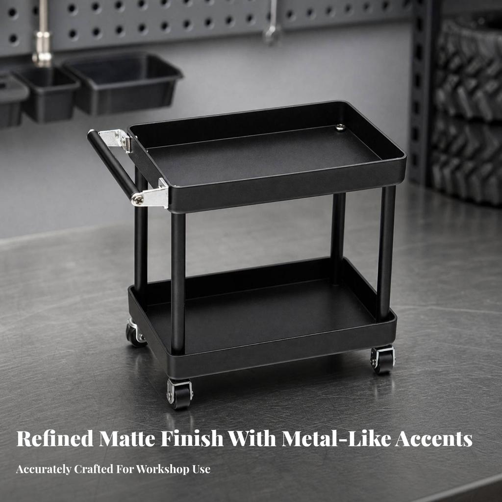 Lightweight RC Crawler Accessory Space-Saving Rolling Service Cart