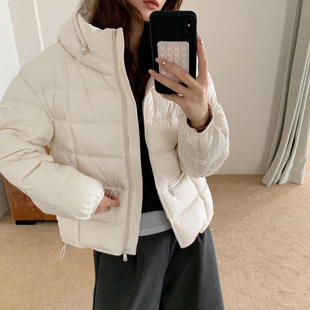 Padded clothes women's short padded jackets winter new hooded warm small thickened padded jackets