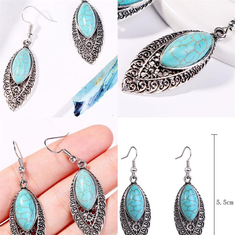 BLINGBAY 2023 Women's Earrings Retro Accessories Fashion Jewelry Accessories Ethnic Turquoise Earrings Bohemian Jewelry Gifts