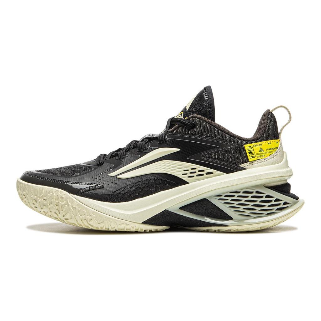 Li Ning Air Strike 11 Cushioning Slip Resistant Lightweight Low Top Performance Basketball Shoes Men's Black Gray ABAU055-2