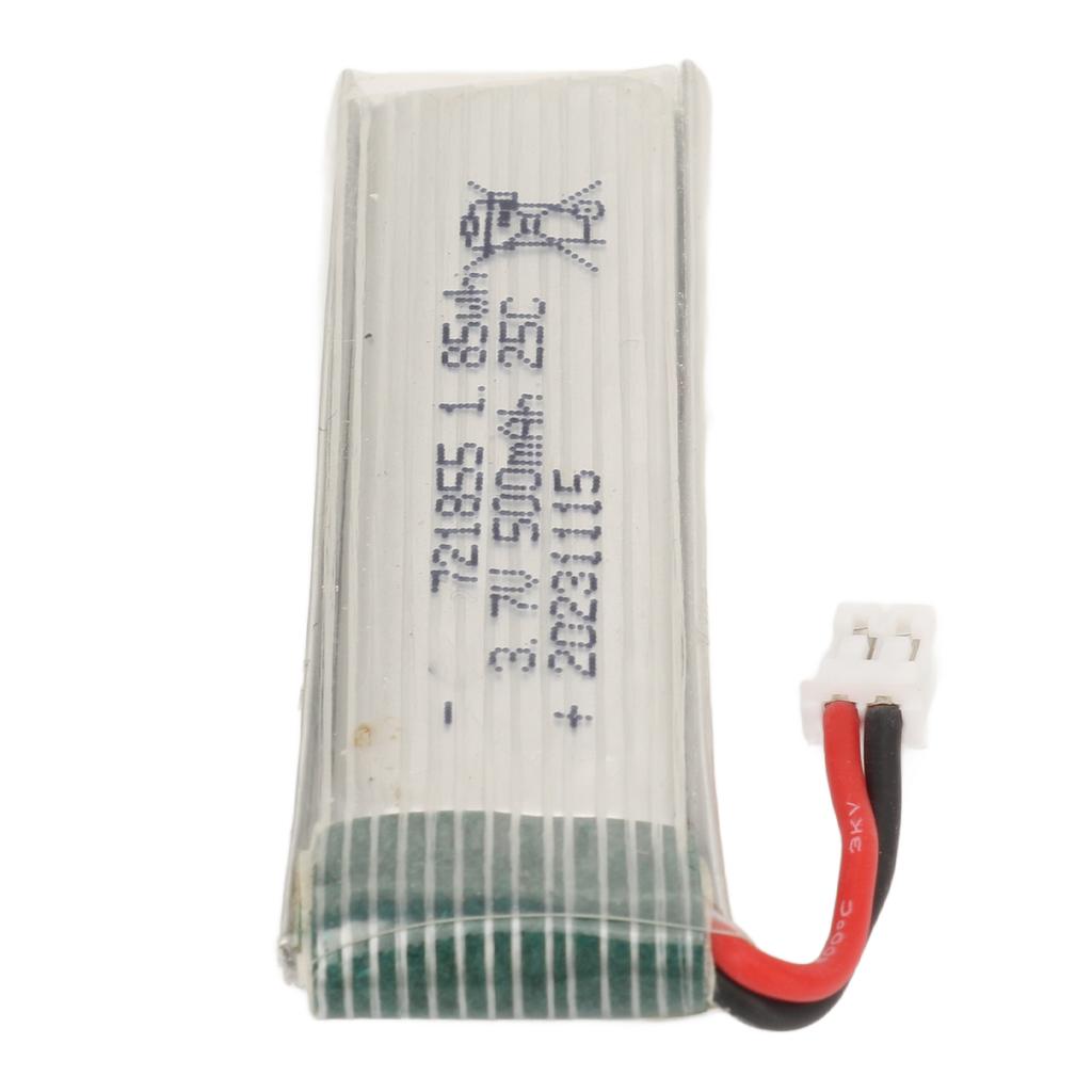 3,7V 500mAh Lithium-Batterie 25C Hohe Vergrößerung 721855 Lipo-Batterie mit PH2.0-Stecker für UDI U818A Flugzeug H37 Flugzeugmodell