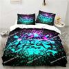 Set Copripiumino Gaming Decorazione Stanza dei Giochi Ragazzi ragazzi Adolescenti Copripiumino Videogioco Set Biancheria da Letto Singolo Let's Play Copripiumino Set da Letto