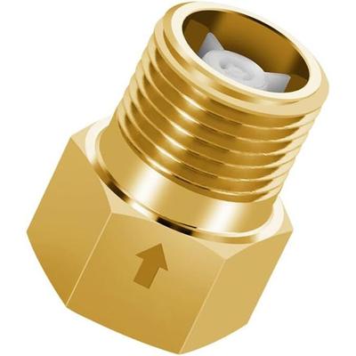 Durable Brass One-way Valve Gold 1/2" Check Valve Female To Male Thread Ozone Resistance Backflow Valve Oil Water Gas