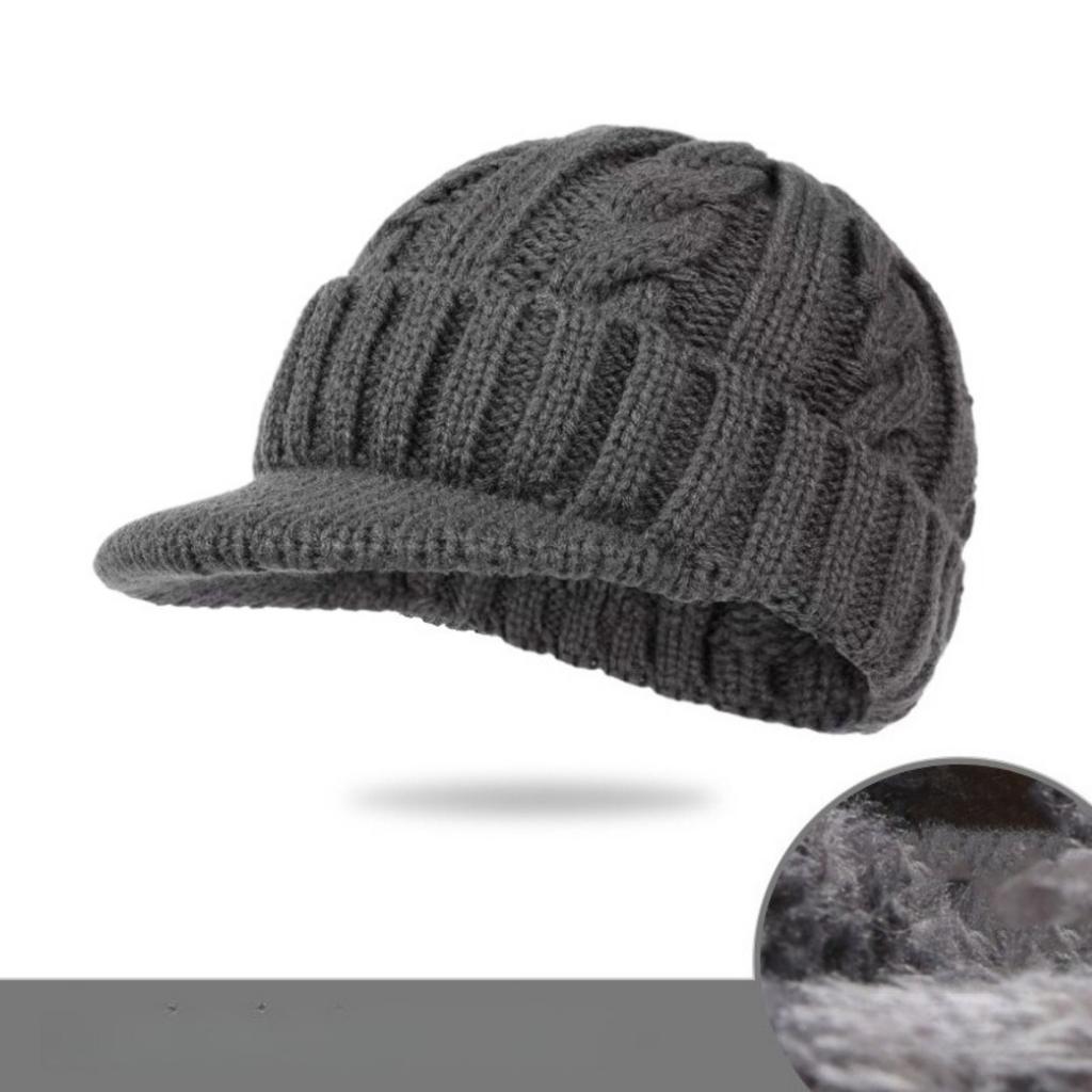 Chapéus Masculinos, Chapéus de Aba Curta, Chapéus Duckbill, Chapéus de Pelúcia, Chapéus Espessos, Chapéus Quentes, Chapéus de Lã, Chapéus de Tricô