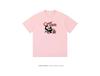 2024 Trendy Hong Kong Chic Cartoon Print Khaki Short-Sleeve Women's Loose T-Shirt