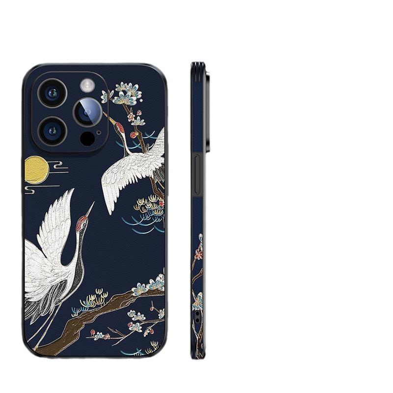 Applicable to Apple 17 mobile phone case new high-end leather iPhone16promax anti-drop 15 all-inclusive 13/12