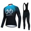 Long-sleeved Cycling Suit, Men's Quick-drying Breathable Strap, Spring and Autumn Mountain Road Cycling Suit